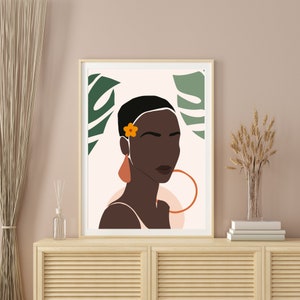 Wall Art, Art Prints, Wall Art Printable, DIGITAL DOWNLOAD, Wall Decor, African American Art, Black Woman Art, Black Art