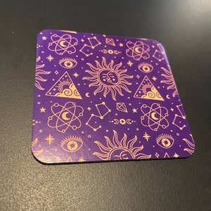 Sun and Constellation Pattern Magnet | Sublimated Magnet, Fridge Magnet, Refrigerator Magnet, Magnet Gift