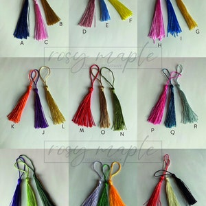 Bookmark Tassel Add-On | Tassel for Clear Acrylic Bookmark | Aesthetic Bookmark with Tassel