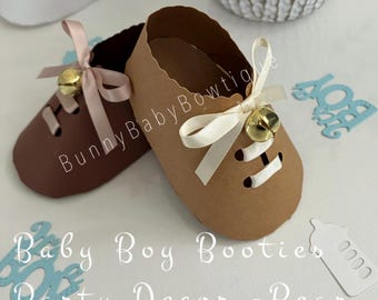 Bear Themed Baby Booties:lQuantity of  10  Single Booties