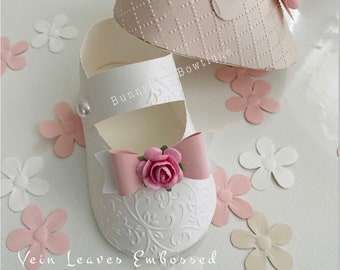 Set of  2 A pair of shoes (Right Foot and Left Foot) Cardstock paper shoes. Party favors,  Table  decor for you special event.
