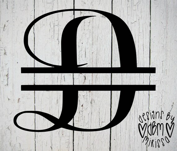 Download Split Letter D Svg Split Monogram Svg File Split Letter ...