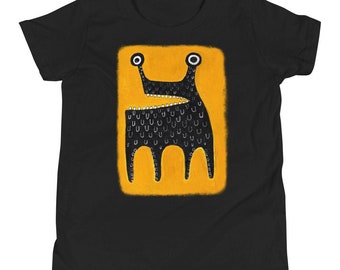 キッズTシャツ モンスターシャツ おもしろいユースTシャツ 風変わりなエイリアンシャツ 奇妙な生き物 子供へのギフト 誕生日プレゼント 宇宙 クリスマス
