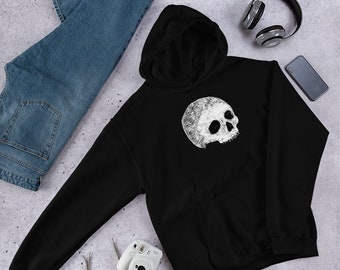 CLASSIC HOODIE Skull Gothic Folk Art Creepy Cute Goth Birthday Gift Dark Academia Funny Weird Whimsical Gothic Witchy Skeleton Spring Gifts