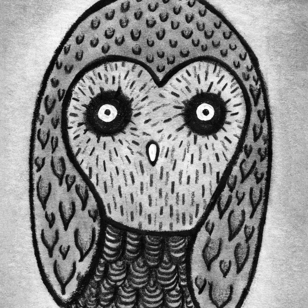 Owl Folk Art Etsy