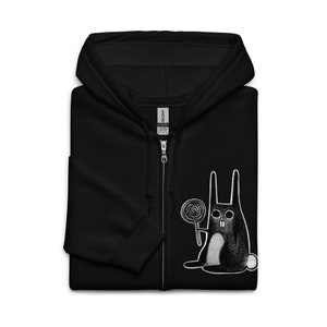 Bunny Zip Hoodie - Etsy