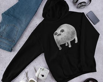 Sudadera con capucha clásica, suéter de rana extraña, goblincore, arte popular, divertido, cumpleaños, regalos de inauguración de la casa, capa de lluvia, suéter de rana, sapo peculiar y espeluznante