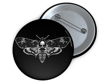BOTÓN PINBACK Botones de polilla Gótico Goblincore Horror Arte popular Oscuro Academia Insecto Brujería Regalo de cumpleaños Weirdcore Gótico Punk Emo Botones Pin