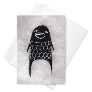 CARTÃO DE FELICITAÇÕES Monstro Engraçado Cartão de Aniversário Convites Caprichoso Bonito Gótico Estranho Bonito Amigo por Correspondência Presente de Inauguração de Casa Gótico Peculiar Presentes de Primavera