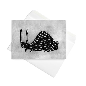 TARJETA DE FELICITACIÓN Conejo negro Kawaii Gótico Peculiar Caprichoso Regalos para amantes de los conejos Gótico extraño Inauguración de la casa Lindo regalo de cumpleaños Amigo por correspondencia Hallazgos de primavera