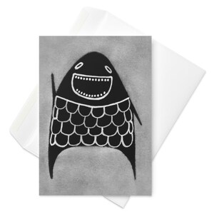 CARTE DE VOEUX Carte d'anniversaire monstre faire-parts extraterrestre lunatique drôle gothique étrange correspondant mignon cadeau de pendaison de crémaillère Goth cadeaux de printemps originaux