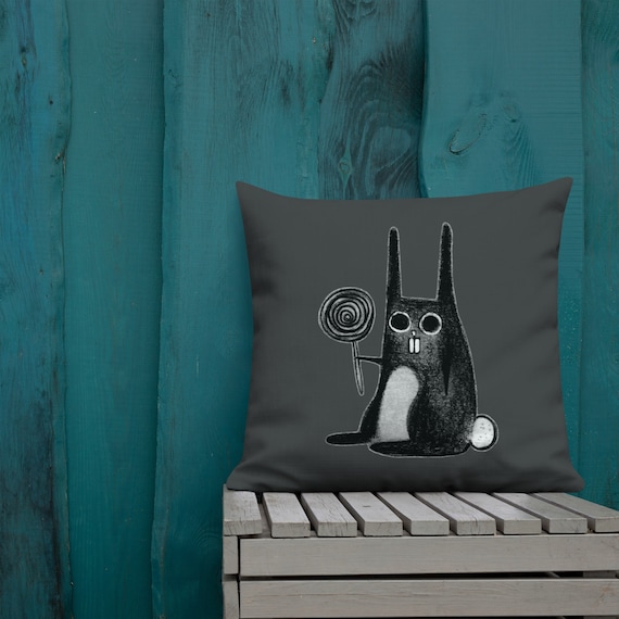 Rabbit print throw hotsell