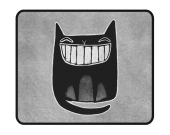 PREMIUM MOUSE PAD Non-Slip Black Cat Gothic Office Gifts Quirky Decor Housewarming Birthday Gift Cute Desk Accessory Gift Spring Gifts