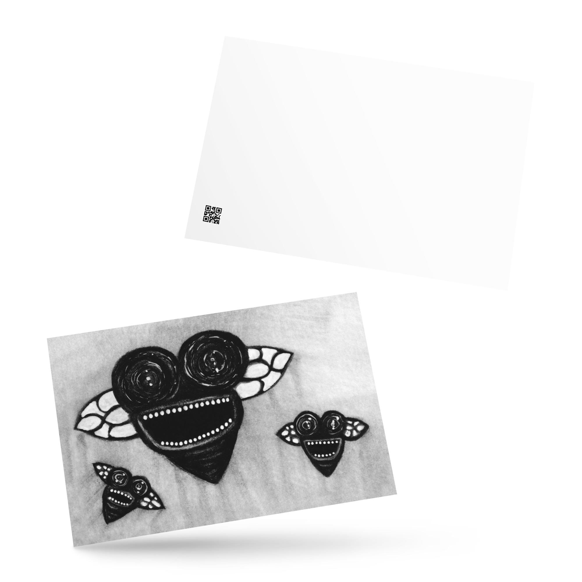 4x6 ART PRINT POSTCARD Monster Postcards Whimsical Funny Gothic