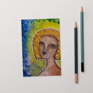 POSTAL CON IMPRESIÓN ARTÍSTICA DE 4x6, Arte popular, Retrato, Postales, Lindo regalo de inauguración de la casa, Abstracto, Extravagante, Caprichoso, Regalos de cumpleaños, Arte de pared, Arte marginal