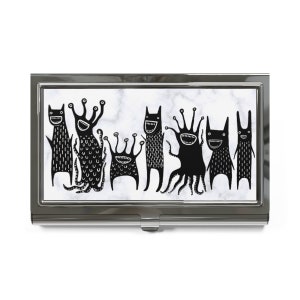 BUSINESS CARD HOLDER Monster Office Weirdcore Gifts Dark Academia Quirky Whimsical Alien Gothic Birthday Housewarming Horror Goth Punk Emo