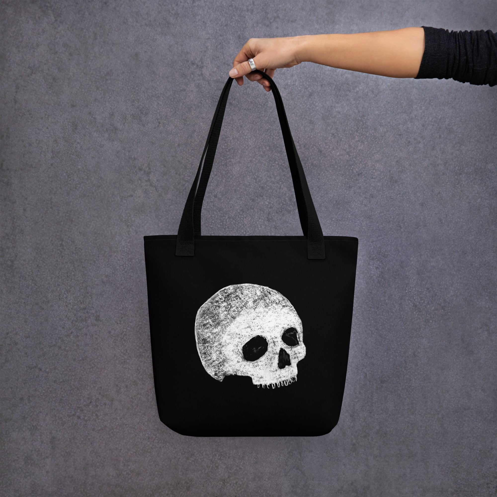 Skeleton tote bag sale