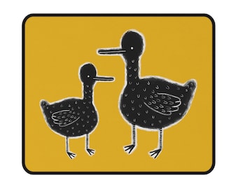 ALFOMBRILLA DE RATÓN PREMIUM Pato extraño Arte popular Pájaro negro Ganso Academia oscura Gótico Cumpleaños Inauguración de la casa Escalofriante Lindo Peculiar Divertido Regalo Emo