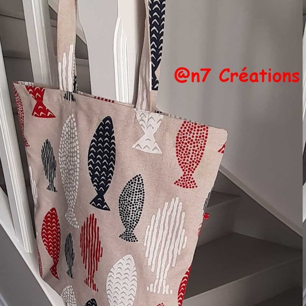 Tote bag "Poissons"