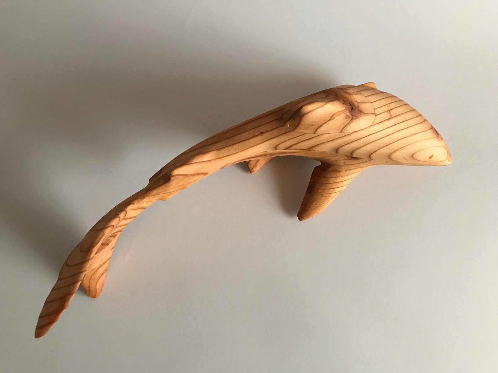 Handcarved Original Wood Great White Shark WALL ART Coastal Art/decor