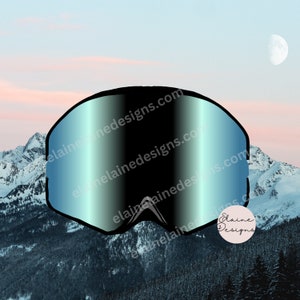 Stickers ski Stickers snowboard Sticker lunettes Sticker snowboard hiver Stickers ski bleu Stickers lunettes de ski set 13