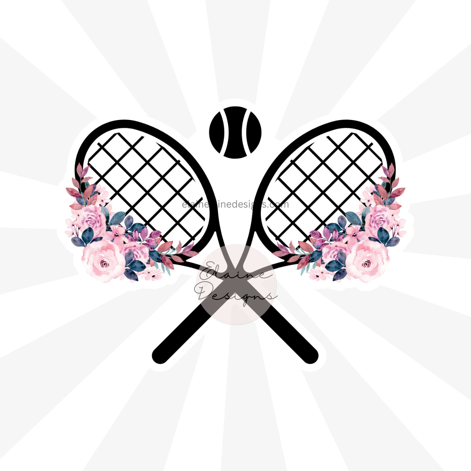 Racket Sticker Tennis Racket Sticker, Tennis Sticker, Doubles Tennis Sticker, Tennis ...