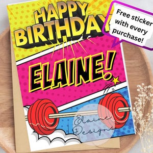 Tarjeta de cumpleaños de Hyrox, Tarjeta personalizada, Cumpleaños fitness, Cumpleaños de Crossfit, Tarjetas de Crossfit, Barra, Tarjetas de Hyrox, Entrenador, EED-CARDS-39