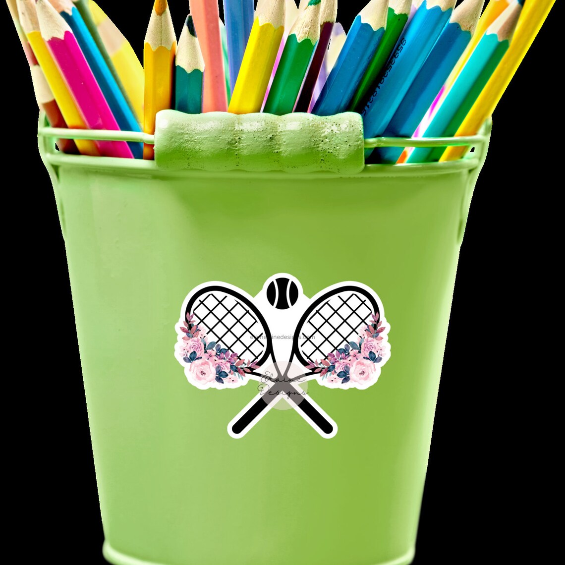 Red Tennis Racket Sticker Tennis Racket Sticker, Tennis Sticker, Doubles Tennis Sticker, Tennis ...