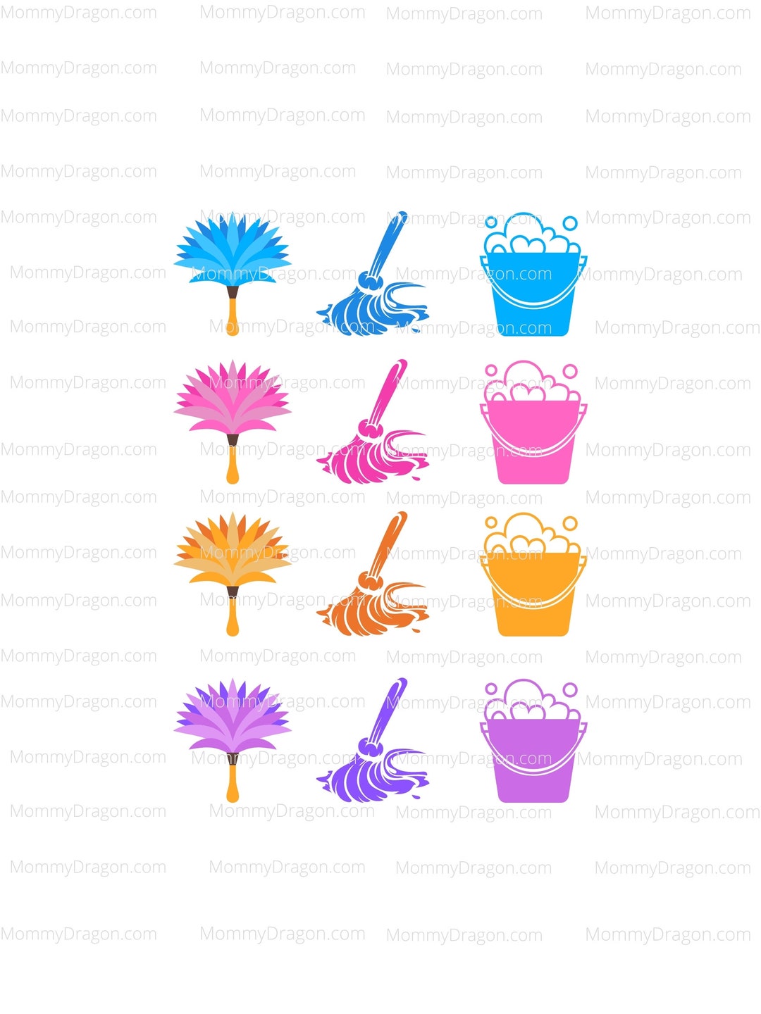 Cleaning Supplies Bundle Cleaner Maid Service Company Etsy