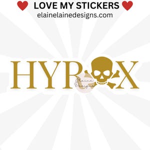 Hyrox sticker, hyrox, running sticker, 1k at a time, crossfit sticker, I hyrox, i love hyrox sticker, hyrox athlete sticker, EED-RUN-27