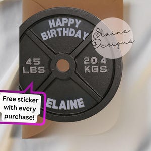 Cartão de aniversário Hyrox, cartão personalizado, aniversário fitness, cartão de levantamento de peso, cartões de crossfit, barra, anilhas de proteção, cartão Hyrox, treinador, EED-CARDS-40