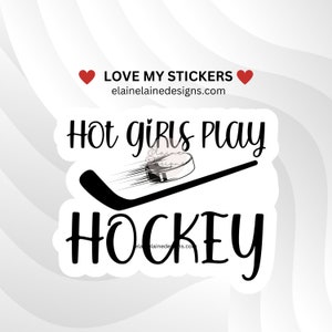 Autocollant de hockey, autocollant de fille de hockey, autocollant de hockey Hot Girls, autocollant de sport de hockey, autocollant de hockey féminin, jeux de hockey EED-SPORTS-118