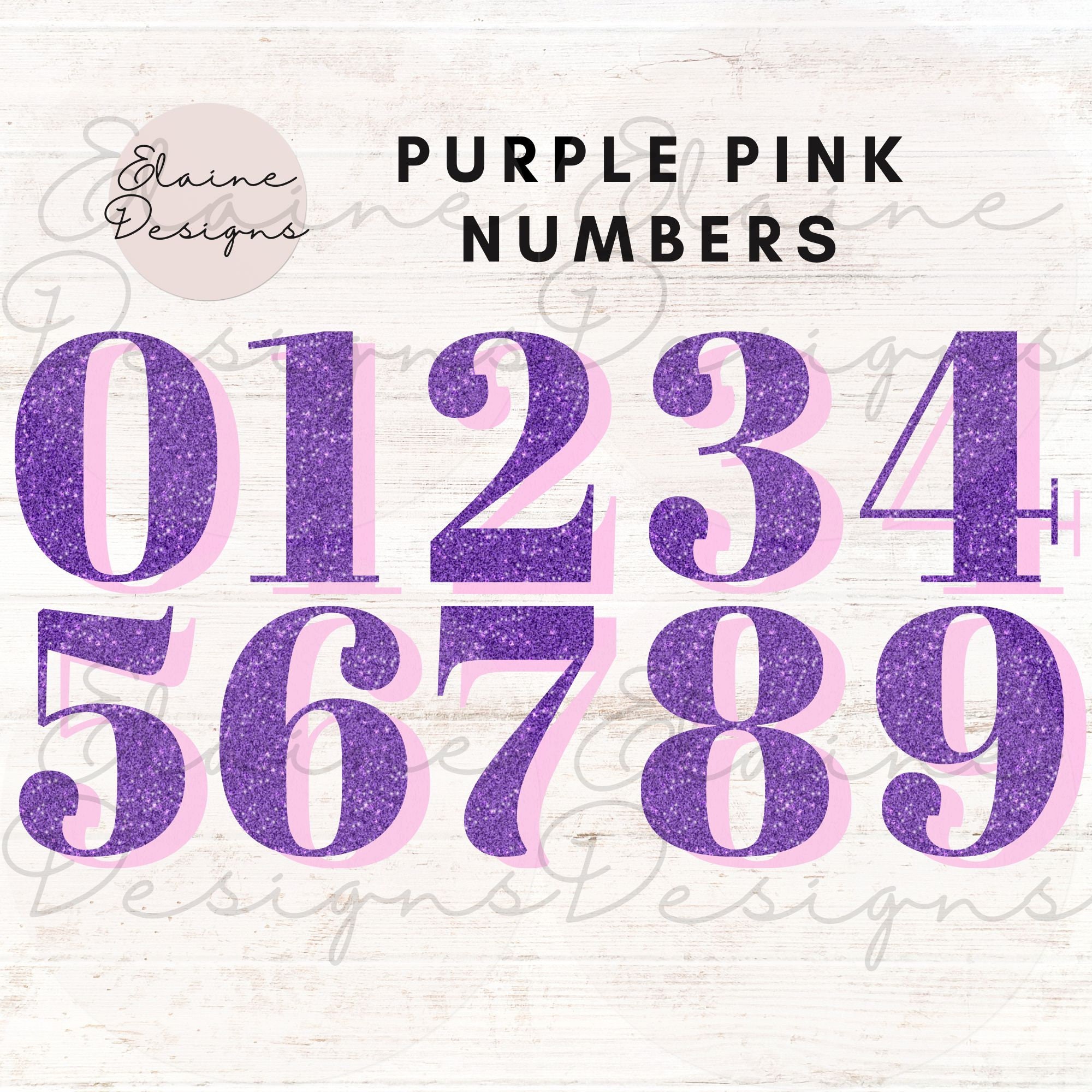 Numbers & Letters Pink Scrapbooking Stickers for sale