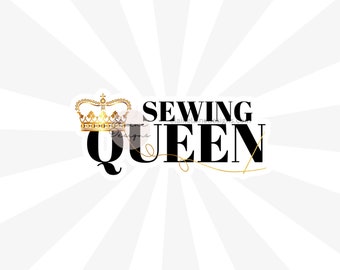 Sewing Queen Sticker, Sewing Sticker, Sewing Vinyl Sticker, Sewing, Quilting Sticker, Sewing needle, sewing machine, sew sticker 14