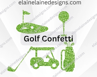 Golf Party Decorations, Golf Birthday Decor, Golf Confetti, Cupcake Toppers, Banner, Centerpiece Set, Retirement Party Decor, Retirement, 62