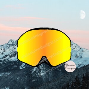 Autocollant de ski Autocollant de snowboard Lunettes de snowboard Autocollant d’hiver Autocollants d’hiver Orange Jaune Autocollant de lunettes de ski ensemble 6