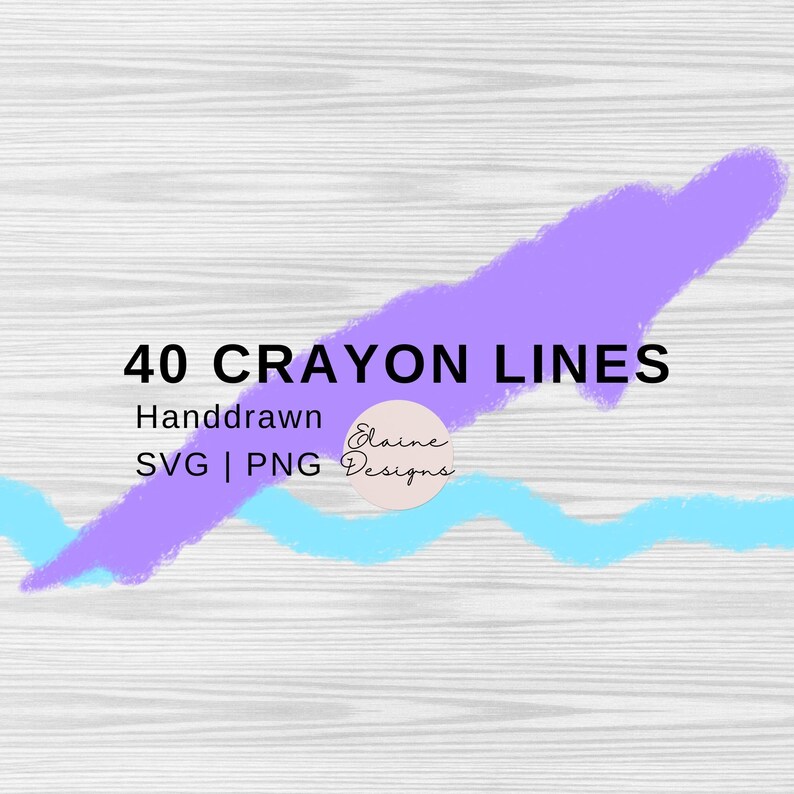 Crayon Lines Svg Handdrawn Lines Colorful Lines Crayola Lines - Etsy