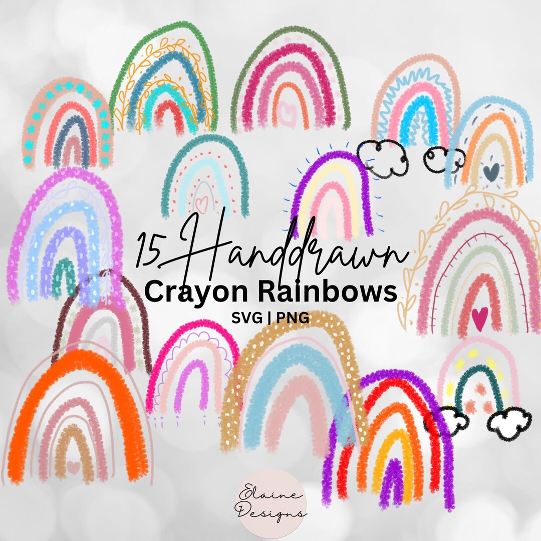 Crayon Lines Svg Handdrawn Lines Colorful Lines Crayola Crayon Rainbow