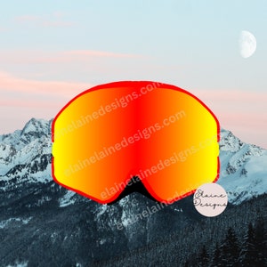Autocollant de ski, autocollant de snowboard lunettes autocollant de snowboard autocollants de ski d’hiver autocollant rouge jaune lunettes de ski ski snowboard ensemble 7