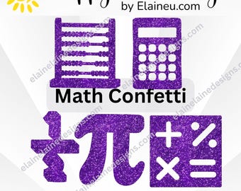 math graduation confetti, math party decorations, math teacher confetti, stem, math table scatter, pi symbol confetti, math banner, 113