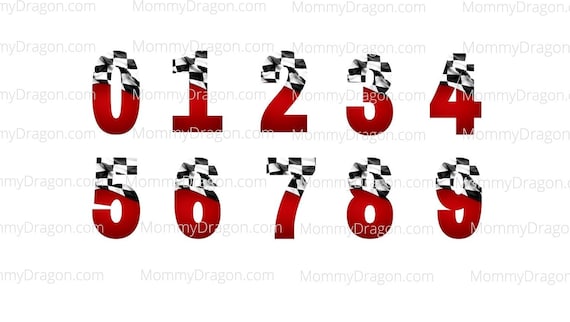 Flames Racing Numbers Push & Pull Toys Toys & Games Flaming Numbers Bundle 3 Racecar Numbers ...
