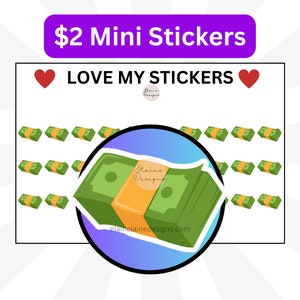 Money Planner Stickers, Payday, stack of money, Money, payday sticker, bills, finance, planner stickers, icon stickers,  icon EED98