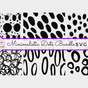 Dots svg Minimalistic Dots Irregular Polkadots Scattered Dots Imperfect Dots Patterned Spots Cougar Handdrawn Polka Dots SVG PNG Set 103