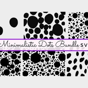 Dots svg Minimalistic Dots Irregular Polkadots Scattered Dots Imperfect Dots Patterned Spots Cougar Handdrawn Polka Dots SVG PNG Set 101