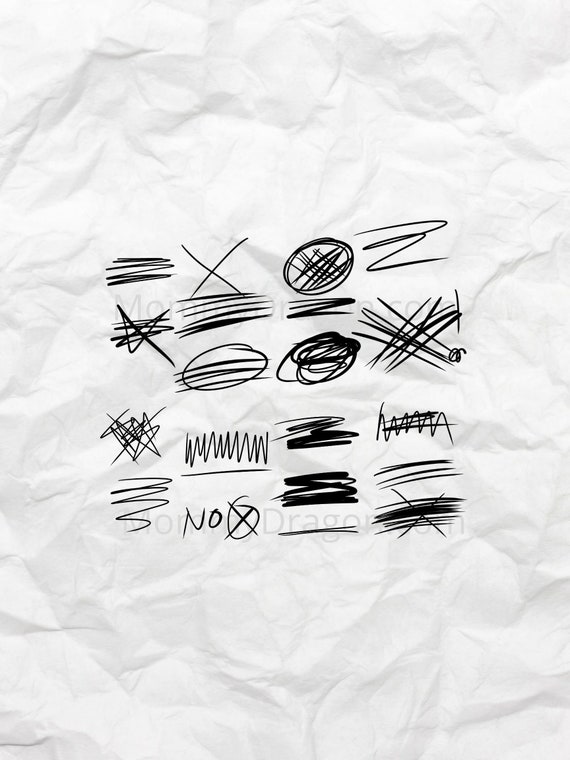 Free Vector  Hand drawn stroke check mark and cross set