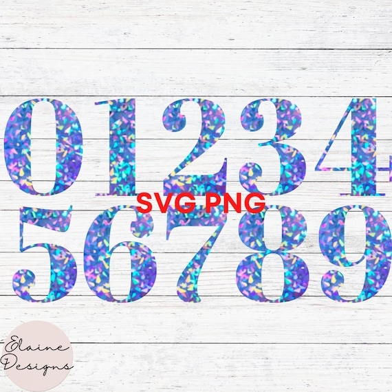 Holo Numbers Holographic Numbers Numbers Wedding Table Numbers Mermaid | Etsy