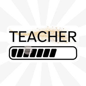 Enseignant en cours, autocollant enseignant, enseignant en formation, nouveau futur enseignant, enseignant chargement autocollant or paillettes enseignant autocollant 11