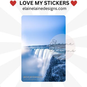 Adesivo Presto, Adesivo das Cataratas do Niágara, Cataratas do Niágara, Canadá, Lembrança, Lembrança, Adesivos da Natureza, Adesivo de foto, Adesivo de cartão, Foto 5