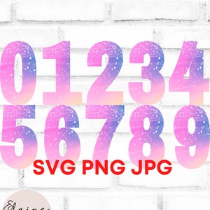 Pink Glitter Letters & Numbers  Illustrations ~ Creative Market