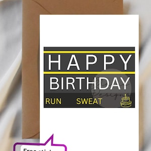 Hyrox Geburtstagskarte, Hyrox Wod, Happy Birthday, Hyrox Geburtstag, EED-CARDS-4